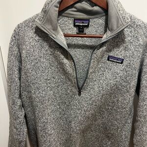 Patagonia Men's Zip-Up Sweater in Heather Gray